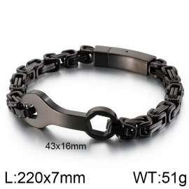 Stainless Steel Black-plating Bracelet