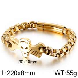 Stainless Skull Bracelet