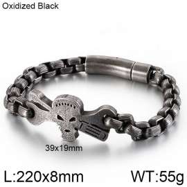 Stainless Skull Bracelet