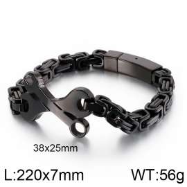 Stainless Steel Black-plating Bracelet