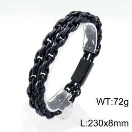 Stainless Steel Black-plating Bracelet