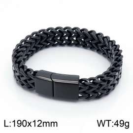 Stainless Steel Black-plating Bracelet