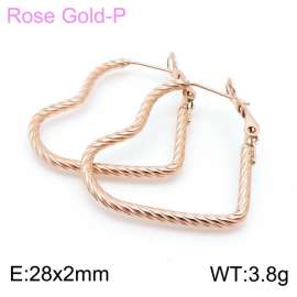 SS Rose Gold-Plating Earring