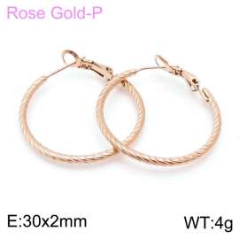 SS Rose Gold-Plating Earring