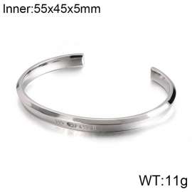 Stainless Steel Stone Bangle