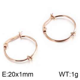 SS Rose Gold-Plating Earring