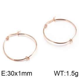 SS Rose Gold-Plating Earring