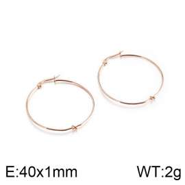 SS Rose Gold-Plating Earring
