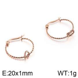 SS Rose Gold-Plating Earring