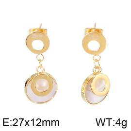 SS Shell Pearl Earrings