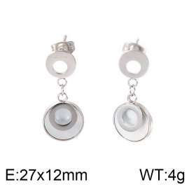 SS Shell Pearl Earrings