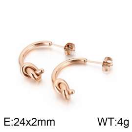 SS Rose Gold-Plating Earring