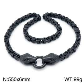 Stainless Steel Black-plating Necklace