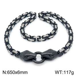 Stainless Steel Black-plating Necklace