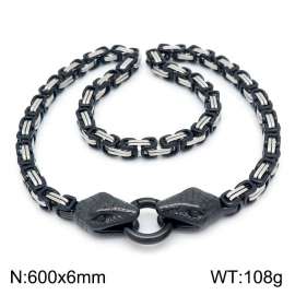 Stainless Steel Black-plating Necklace