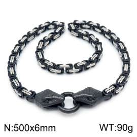 Stainless Steel Black-plating Necklace