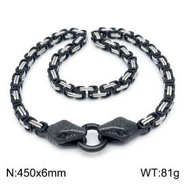 Stainless Steel Black-plating Necklace