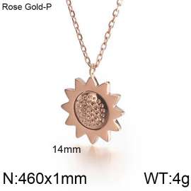 SS Rose Gold-Plating Necklace