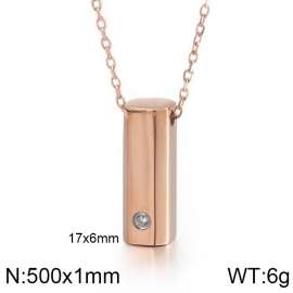 SS Rose Gold-Plating Necklace