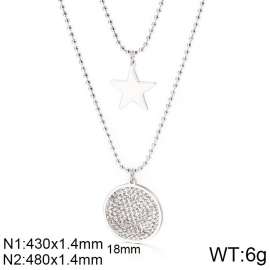 Stainless Steel Stone Necklace