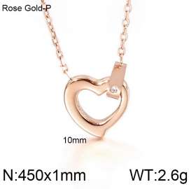 SS Rose Gold-Plating Necklace