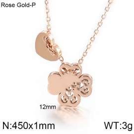 SS Rose Gold-Plating Necklace