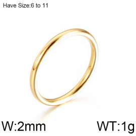 Stainless Steel Gold-plating Ring