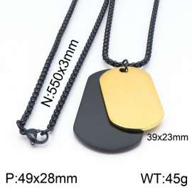 Stainless Steel Black-plating Necklace