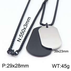 Stainless Steel Black-plating Necklace