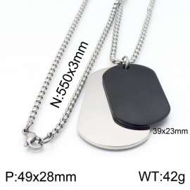 Stainless Steel Black-plating Necklace