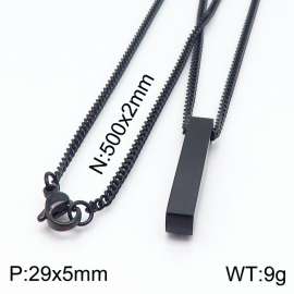 Stainless Steel Black-plating Necklace