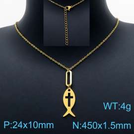 SS Gold-Plating Necklace