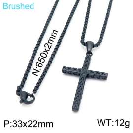 Stainless Steel Black-plating Necklace