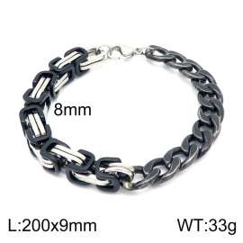 Stainless Steel Black-plating Bracelet