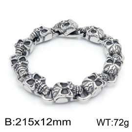 Stainless Skull Bracelet