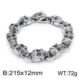 Stainless Skull Bracelet