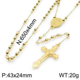 Stainless Steel Rosary Necklace