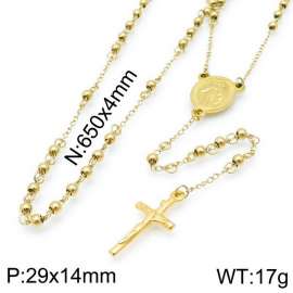 Stainless Steel Rosary Necklace