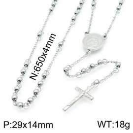 Stainless Steel Rosary Necklace