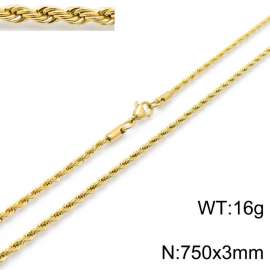 SS Gold-Plating Necklace