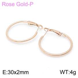 SS Rose Gold-Plating Earring