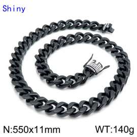 Stainless Steel Black-plating Necklace