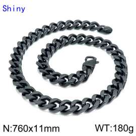 Stainless Steel Black-plating Necklace