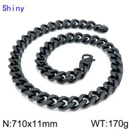 Stainless Steel Black-plating Necklace