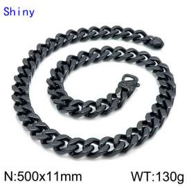 Stainless Steel Black-plating Necklace