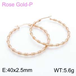 SS Rose Gold-Plating Earring