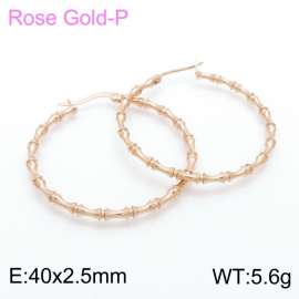 SS Rose Gold-Plating Earring