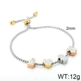 Stainless Steel Stone Bracelet