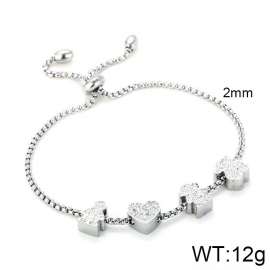 Stainless Steel Stone Bracelet