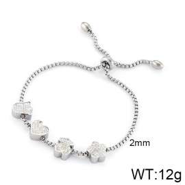 Stainless Steel Stone Bracelet